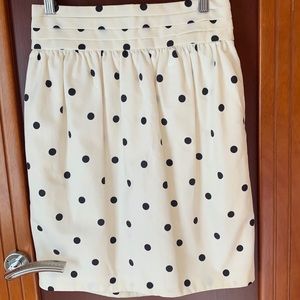 Club Monaco Cream and Black Skirt With Tags